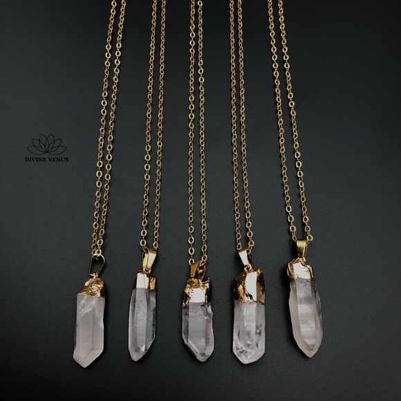 Clear Quartz Necklace | Natural Quartz | - Picture 4 of 16